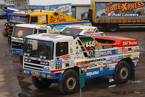 Gespot: Eerste FOTO's Dakar Pre-proloog, alle Trucks van Jan de Rooy